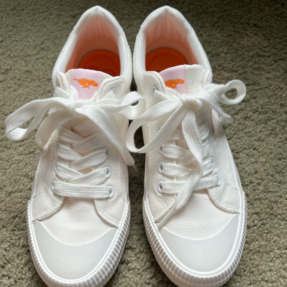 Rocket Dog White and Orange Sneakers